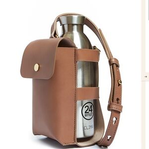Officina del Poggio ODP Leather Bottle Crossbody Bag with Pocket